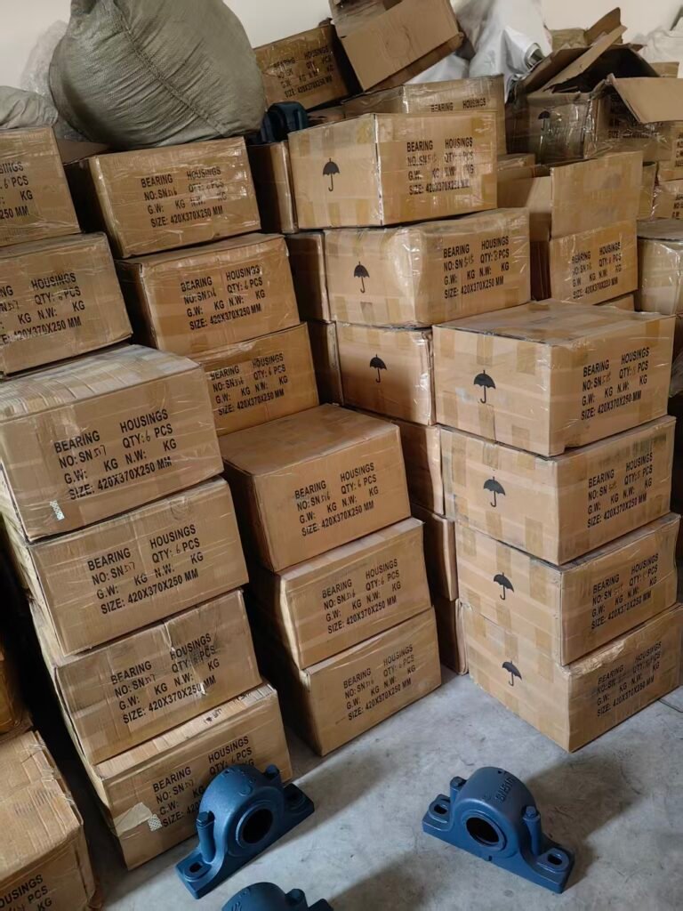 In-stock bearing housings ready for shipping in our warehouse