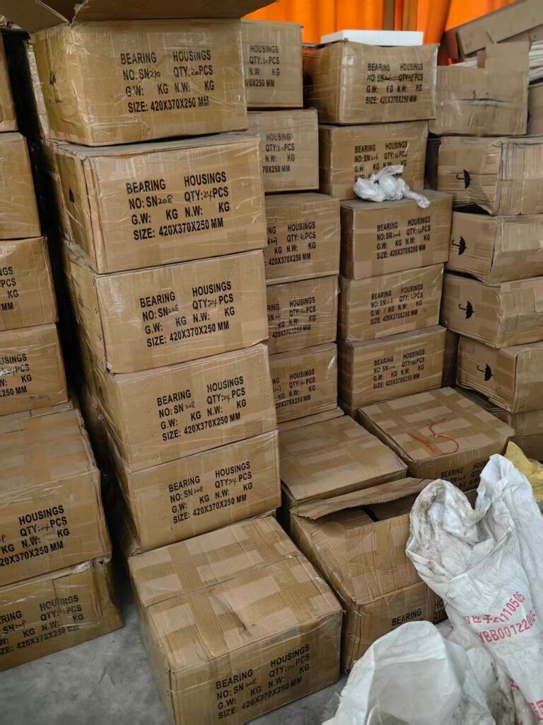 In-stock bearing housings ready for shipping in our warehouse