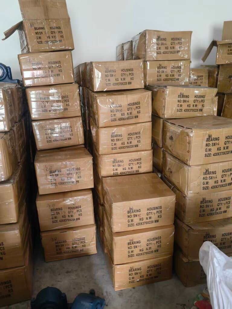 In-stock bearing housings ready for shipping in our warehouse